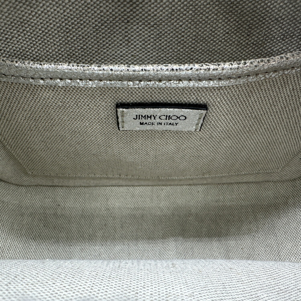 JIMMY CHOO Silver Leather Shoulder Bag - Picture 11 of 12